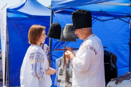 Глава государства приняла участие в фестивале Beleu Bio Fest в Слобозия Маре района Кахул
