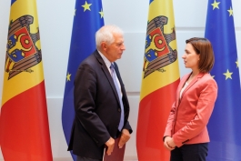 Președinta Maia Sandu în discuții cu Înaltul reprezentant al UE, Josep Borrell 