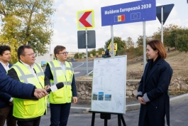Глава государства посетила села Игнэцей и Гидулень района Резина и приняла участие в открытии отремонтированного участка дороги
