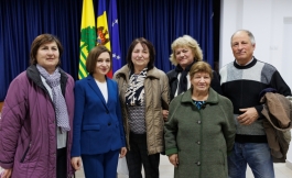 Președinta Maia Sandu a vizitat comuna Trușeni, municipiul Chișinău