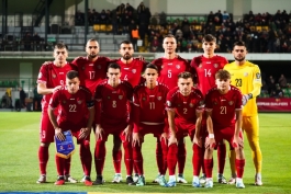 Глава государства посетила стадион «Зимбру», где проходил футбольный матч между Молдовой и Албанией