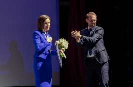 Președinta Maia Sandu la Gala de decernare a premiului „Timișoara pentru Valori Europene”: „Este o apreciere pentru toți cetățenii Republicii Moldova care își apără dreptul de a trăi în libertate, pace și democrație”