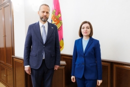 Глава государства обсудила с главой делегации ЕС в Республике Молдова Янисом Мажейксом дальнейшие шаги в процессе вступления в ЕС