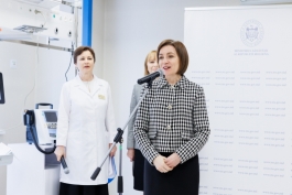 Președinta Maia Sandu a participat la inaugurarea Secției anestezie și terapie intensivă a Spitalului Raional Soroca 