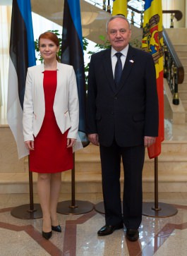 Președintele Nicolae Timofti a avut o întrevedere cu ministrul de Externe al Estoniei, doamna Keit Pentus-Rosimannus
