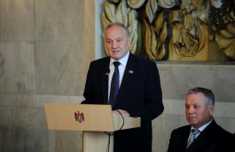Moldovan president attends events dedicated to 25th anniversary of Sovereignty Declaration's adoption