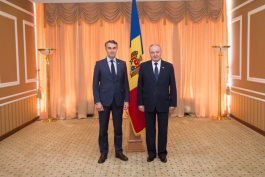 Встреча президента Тимофти с докладчиком Европарламента по Соглашению об ассоциации РМ-ЕС Пятрасом Ауштрявичюсом