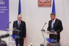Заявление для прессы Президента Республики Молдова Николае Тимофти в Сучаве