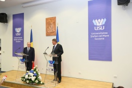 Moldovan, Romanian presidents give joint press statements